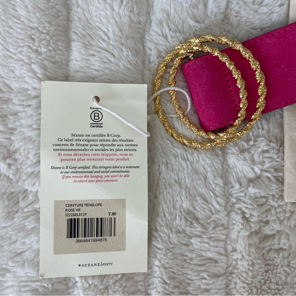 🌿|NWT| Sézane Penelope Belt- 80cm - Picture 7 of 14